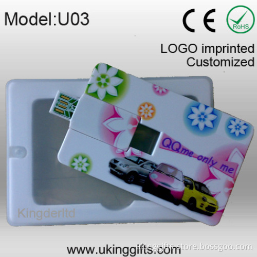 Full Color Printing Credit Card USB Flash Pen Drive for Gifts